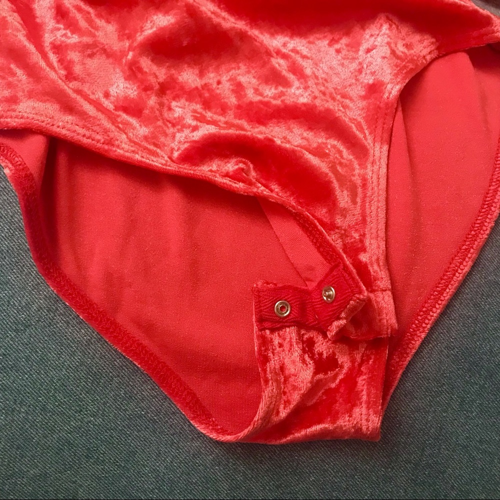 Red Velvet Bodysuit - Picture 4 of 5